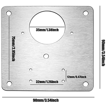 4 Piece Hinge Repair Kit - Cabinet Hinge Repair Plate Stainless Steel Door Hinge Repair Kit for Kitchen Cabinet Hinge Repair Brackets with Mounting Screws and Screwdrivers (4) (4, 3.5"x3.5") - size: 3.5"x3.5"