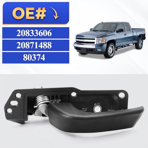 X4XZ 20833606 Left Driver Side Interior Door Handle Kit for 2007-2014 Chevy Silverado, Tahoe, Suburban, Avalanche/GMC Sierra, Yukon, Yukon XL/Cadillac Escalade 20871488, 80374