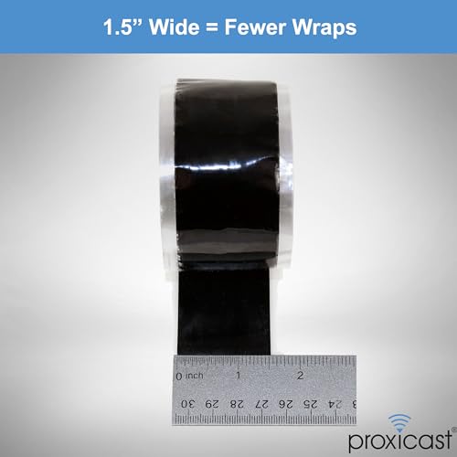 Proxicast Pro-Grade Extra Strong 30mil Weatherproof Self-Fusing Silicone Rubber Sealing Tape For Outdoor Antenna Coax & Electrical Cables, Hose/Pipe Leaks & Emergency Repairs (1.5" x 15' roll) - Clear - color: Clear