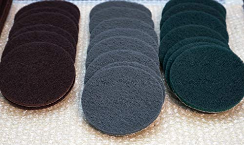 Power Scrubber Pads Drill Attachment, GOH DODD 26 Pieces 4 Inch Headlight Restoration Kit Drill Brush Scouring Cleaning Pads for Kitchen, Bathroom, Grout, Carpet, Shower, Tub, Grill,Tile, Sanding - size: 4 Inch 26 Pieces