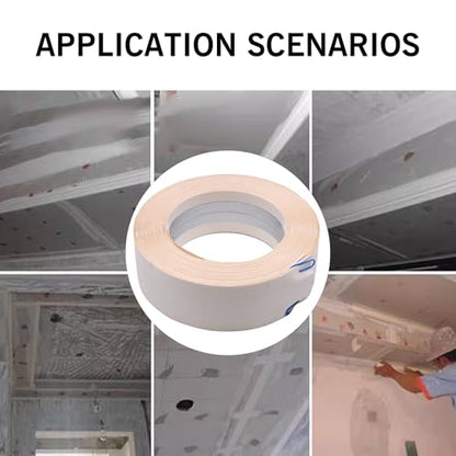 100 Feet by 2 Inch Reinforced Drywall Corner Tape for Walls, 30M Drywall Inside Outside Corner Bead with Metal, No Adhesive Side for Wall Crack Repair Tool