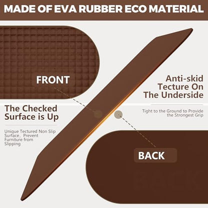 Non Slip Recliner Pads For Hardwood Floors, Recliner Floor Protector Keep Recliner From Sliding, Recliner Slide Stoppers, Under Recliner Mat, Furniture Pad For Recliner, Recliner Gripper,Recliner Grip - size: Square-Brown