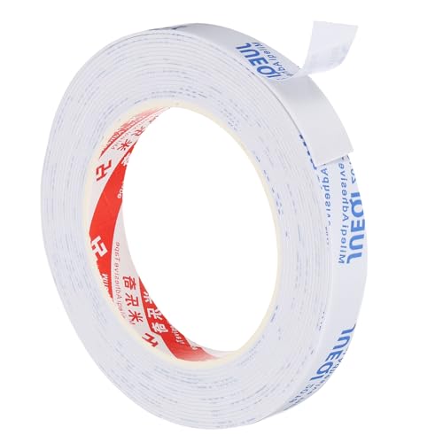 PATIKIL 5m/16.4ft Sealing Foam Tape, 15mm Wide 1mm Thick Single Sided Weather Stripping Door Furniture Seal Strip for Window Pipes Insulation, White - color: White, size: 5m*15mm*1mm