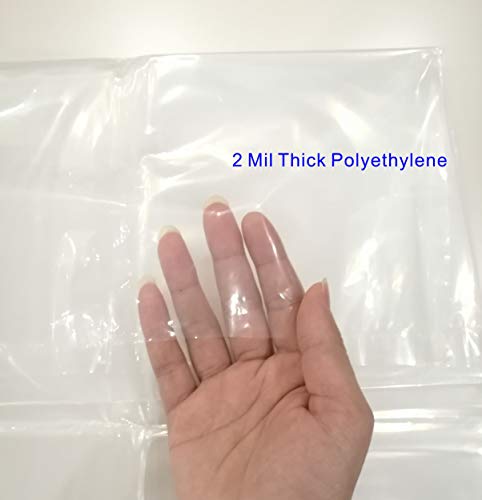 Plastic Drop Cloth for Painting and Surface Protection, Plastic Tarp Plastic Sheeting for Furniture, Wall Painting, Patio, 2 Mil Thick, 2 Pack, 9-Feet by 12-Feet