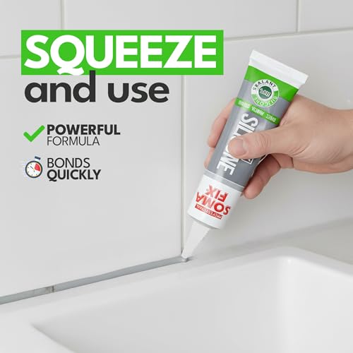 Gray Silicone Caulk - Easy Squeeze Caulking Tube, Silicone Sealant for Wood, Kitchen, Bathroom, Sink, Windows - Multi Purpose & Waterproof - 1.7 fl. oz (Gray) - color: Gray
