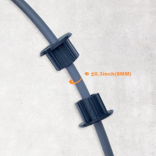1 inch Wall Hole 2-5 Cables Feed Through Bushings for Starlink Cable Masonry Routing Kit Ethernet grommet, Wall Pass throught Bushing for Coax Coaxial/Network/CCTV Cable,2 Pack - style: 1 inch Wall Hole for 2-5 Cables