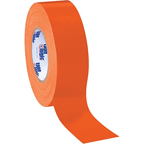 Aviditi (24 Rolls) Tape Logic 2 Inch x 60 Yards Multipurpose Duct Tape, Orange, 10.0 Mil Thick - for Temporary Repairs, Labeling, Patching, Marking and Social Distancing - color: Orange, style: 24 Pack