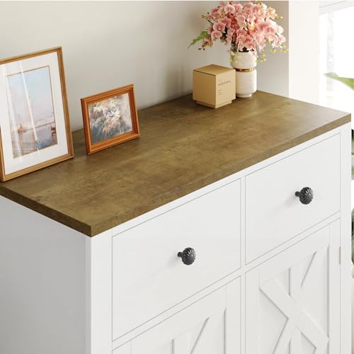 Matte Black 8 Pack Drawer Cabinet Knobs Kitchen Closet Dresser Cupboard Furniture Pulls Bathroom Bedroom Drawers Cabinets Hardware Flower Farmhouse Single Hole Knob Vanity Handles Solid Zinc Alloy - color: Alloy Matte Black, size: 8pack