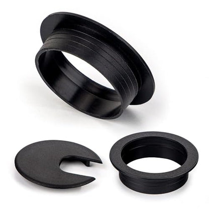 2 Inch Desk Grommet - 6Pcs Plastic Desk Cord Hole Cover, 50mm Diameter Black Cable Grommets Hole Cover for Organized Wires & Cords Through Computer Table/Countertops - size: 6 Pack