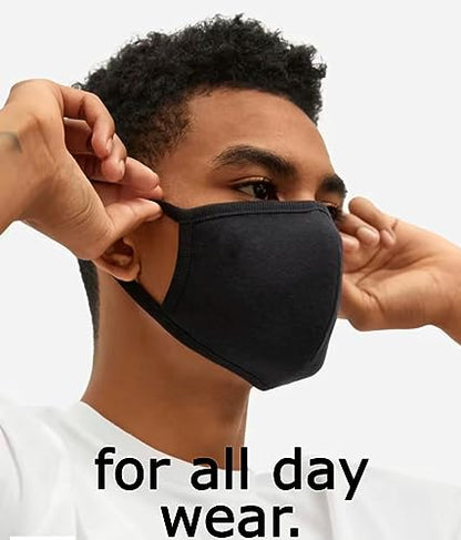 Cotton Face Masks - Made of Premium Organic Cotton, Reusable Washable Soft Cloth Face Masks 3/6 Pk - color: 3 Pack Summer Tones