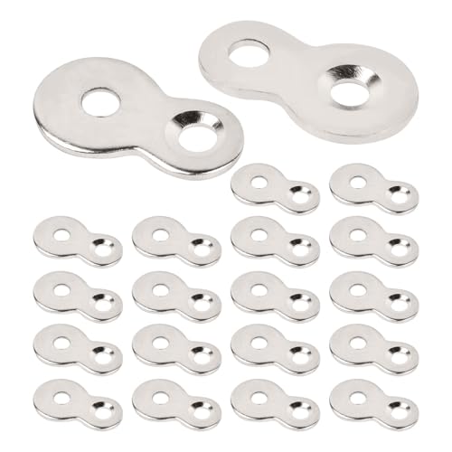 20Pcs Figure 8 Fastener,Iron Table Top Connector Desk Top Fasteners Clip,Heavy Duty Table Top Fasteners Hardware Desk Top Fastener,Easy to Install,for Wood Chair Table Top Repair