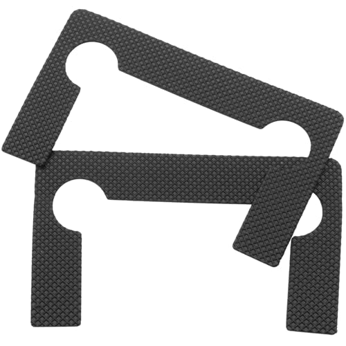 10 PCS Shower Door Hinge Shims Glass Shower Door Hinge Gaskets Anti-Slip Gasket Glass Hinge Replacement Kit Black (Black) - color: Black