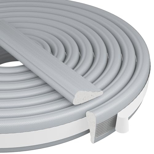 118” Wedge-Shape Foam Window Weather Stripping Door Seal Strip,Soundproofing Frame Insulation Tape for Exterior Front Door,Noise Cancelling Window Inserts,Door Gap Filler Light Blocker,Gray - color: Gray, size: 118"
