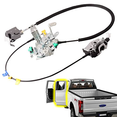 Rear Left Door Latch Assembly Compatible for Ford F250 F350 Super Duty 2008-2016 Driver Side Rear Door Latch Kit - size: F250 08-16 Rear Left