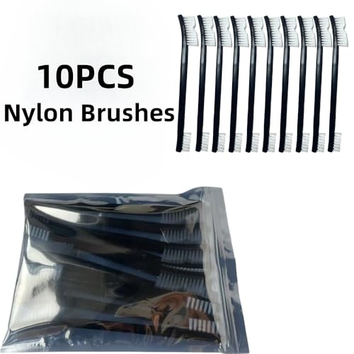 10-Pack Soft Bristle Brushes for Cars, Motorcycles & Households – Clean Engine Parts, Window Tracks & Bicycle Chains - Includes Grill Brush & Heat-Resistant Gun Cleaning Brushes - size: 10 pcs