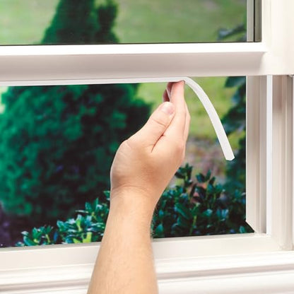 M-D Building Products 02758 1/4 in. x 1/2 in. x 17 ft. White Foam Window Seal for Medium Gaps