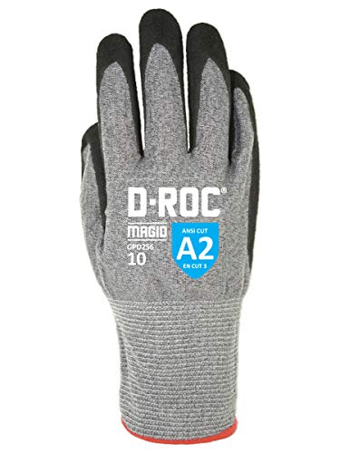 MAGID Griffin Gear ANSI A2 Hyperon Foam Nitrile Coated Work Gloves, 12 Pairs, Size 7/Small (GPD256) - size: 7/Small, style: 12 Pair