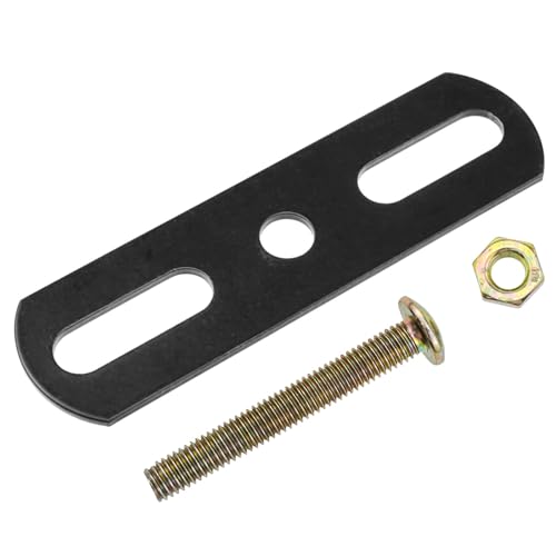 Metal Mending Plate Steel Bed Frame Maintenance Kit with Bolts for Repairing Fixed Bed Frame Center Leg Plank Reinforcement Straight Auxiliary Assembly Parts 2 Set