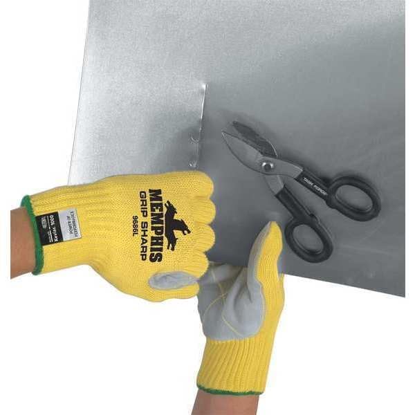 MCR Safety 9690XL Flex-Therm Heavy Weight Cotton/Polyester Shell Men's Gloves with Latex Dipped Palm and Fingertips, Gray, X-Large, 1-Pair, 1-Pair - size: X-Large