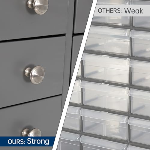 Heavy Duty 12-Drawer Metal Parts Cabinet,Corrosion-Resistant Bolt Nut Organizer for Workshop Garage Office,Modular&Stackable Design, No Assembly