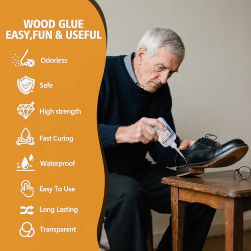 Super Glue for Shoe with Anti Clog Cap.6 X 1 Fl Oz,Ca Glue - Clear Shoe Glue Sole Repair,Waterproof Sneaker Glues for Rubber Soles,Boot,Leather, Heels,Tennis,Strong Boot Fix,Insole Adhesive - style: Shoe-Glue