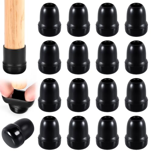 Chair Sliders for Carpet, 16PCS Furniture Sliders for Carpeted Floors & Hardwood Floors, Round Chair Glide Pads for Quickly and Easily Moving Furniture, Protect Floor(Black, Fit 0.55"-0.7") - color: Black, size: Round S(Fit:0.55-0.7 inch)