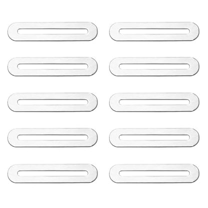 10 Pcs Metal Connector Slideable Slotted Brackets, Adjustable Flat Plate with Slot Mounting Bracket for Timber Wood Furniture Motor PC Case Holder Motor Shelf Adjustable Flat Mending Platese
