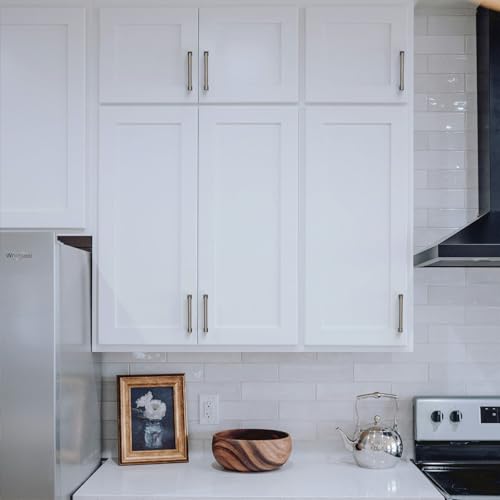 Alzassbg 10 Pack Brushed Black Nickel Cabinet Pulls, 5 Inch(128mm) Hole Center Cabinet Handles Kitchen Pulls for Cabinets and Drawer AL3071BBN - color: Brushed Black Nickel, size: 5" Hole Center