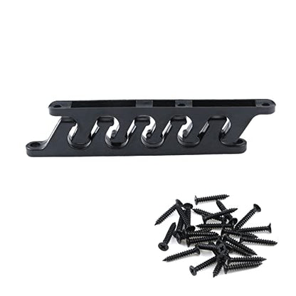 4pcs Adjustment Brackets for Chaise Lounges or Patio Outdoor Lawn Yard Furniture Replacement Position Adjuster Recliner Brace (5 Position - Black)