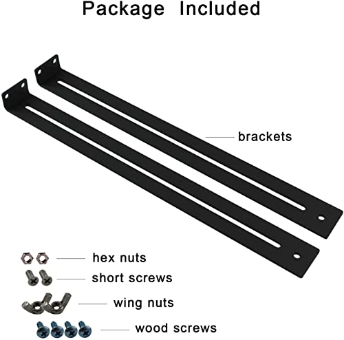 Drawer Repair Kit, Drawer Support, Furniture Repair Accessory Bracket Middle Mount to Reinforce and Repair Breakage, for Wood Particleboard MDF Chest of Drawers - Screws Included (2)