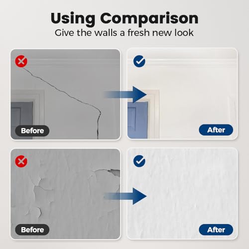 2026 New Drywall Patch Repair Kit, Wall Repair Paste with Scraper, Multi-Functional Wall Hole Filler for Fixing Nail Holes, Cracks, Dents, Ideal for Drywall, Walls (3PCS) - color: 3PCS