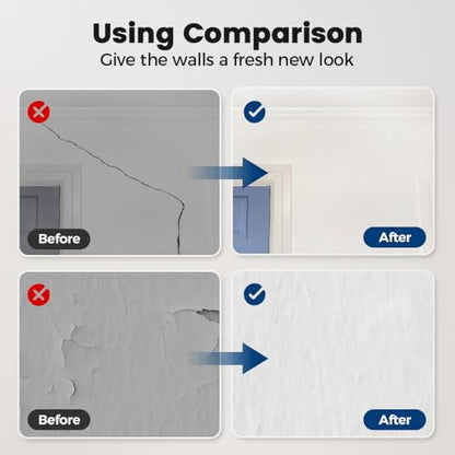 2026 New Drywall Patch Repair Kit, Wall Repair Paste with Scraper, Multi-Functional Wall Hole Filler for Fixing Nail Holes, Cracks, Dents, Ideal for Drywall, Walls (2PCS) - color: 2PCS