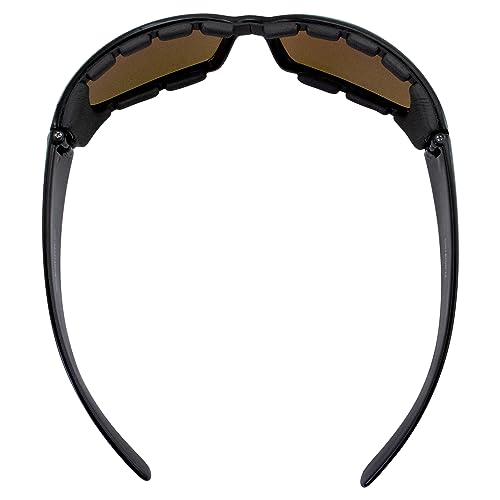 MotoFrames MF Chill Padded Motorcycle Sunglasses Black Frame w/Driving Mirror Lens