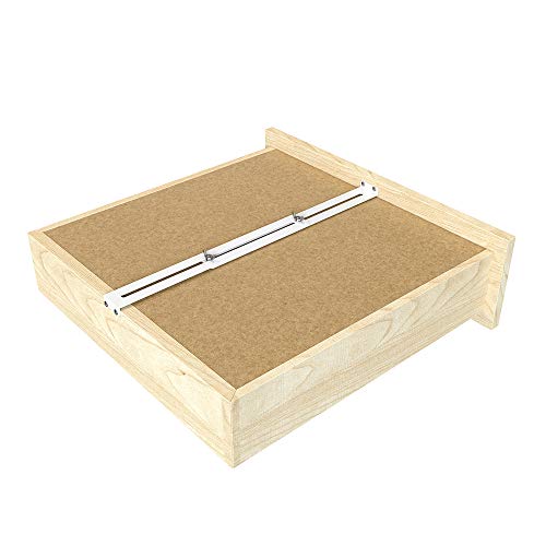 FRMSAET Drawer Repair Kit - Used to Reinforce and Repair Wooden/MDF/Chipboard Drawers Cabinet Reinforcement Heavy Duty Steel Hardware Furniture Accessories - Includes Screws (2 Pack) - size: 2 Pack