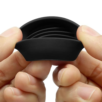 4 Pcs Non Slip Furniture Pads - 1.5 Inch Black Round Rubber Caster Cups, Furniture Coasters, Anti-Slip Grippers for Hardwood Floors, Chair Leg Floor Protectors for Bed, Couch, Table - size: 1.5 Inch