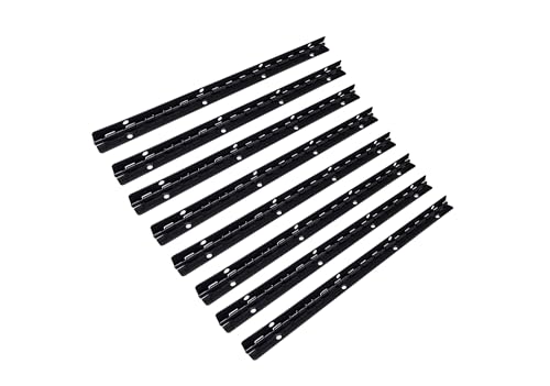 QCAA 90 Degree Stop Long Piano Hinge, Durable Steel Box Case Hinge, 150 mm x 9 mm(5.91" x 0.35"), Matte Black, Made in Taiwan, 8 Pack - color: Matte Black(5.91"), size: 8 Pack