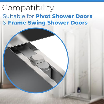 PalpitateC Shower Door Pivot Block with 3/4" Pin fit for Framed Swing Shower Doors, Framed Swing Shower Door Replacement Pivot Bracket - size: #SDPB34