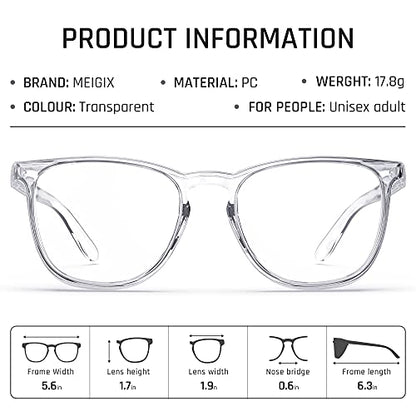 Stylish Safety Glasses, Clear Anti-Fog Anti-Scratch Protective Glasses For Men And Women - color: Clear