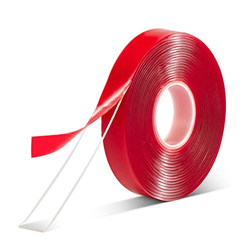 VERSAF Double Sided Tape Heavy Duty, 1/2" Clear Acrylic Mounting Nano Tape with Strong Adhesive, Removable for Wall Decor Art, Carpet, LED Lights, Car Glass, DIY Crafts, Poster (10FT) - size: 1/2