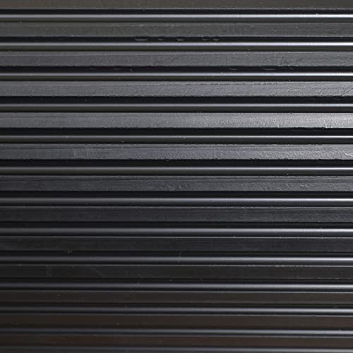 CLIMATEX Indoor/Outdoor Rubber Scraper Mat, 36 in. x 6﻿ ft., Black - size: 72"L x 36"W x 0.1"Th