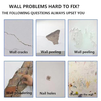 Tokyo Mart Wall Repair Kit, 3 in 1 Repair applicator spackle Wall Repair kit, Wall Mending Agent Repair kit with Scraper, Drywall Hole Repair kit, Wall Repair Paste Waterproof (1)