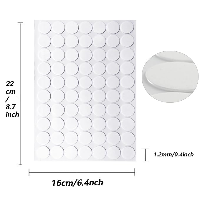 Clear Sticky Tack Adhesive Poster Tacky Putty Removable Round Putty Double-Sided Round No Traces Adhesive Sticke for Festival Decoration (350)