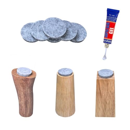 No Lost Pads! Felt Chair Leg Glides for Hard Floors – Easy Glide, Scratch Protection, Chair Feet, Not Adhesive Backing | 30mm (1.2") Round, 72 Pcs - size: 1 3/16" Round Gray