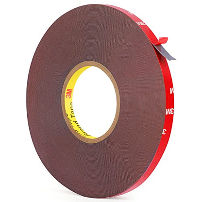 HitLights Double Sided Tape Heavy Duty 100FT, Waterproof Strong Mounting Adhesive Tape for Walls, Car, Home Decor, Office Decor (100FT x 0.39IN) - size: 100FT (1 Pack)