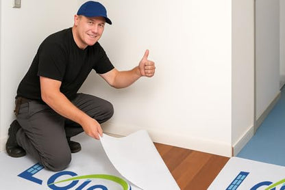 Temporary Floor Protection for Construction Projects, Floor Protection Film-Protects Hardwood, Tile, Carpet, Countertops, Bathtubs and More,Coverage of 325 SQFT (39.5''x100'-White) - size: 39.5''x100'-White
