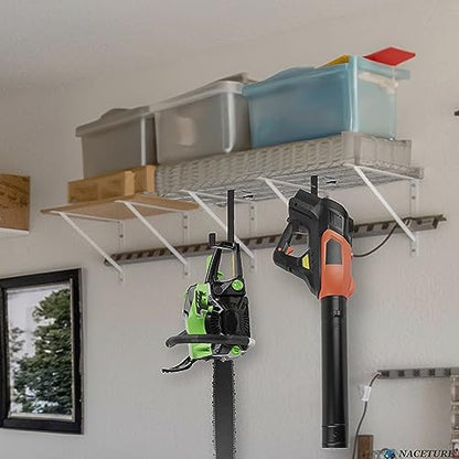 NACETURE Garage Ceiling Hook - Steel, 100% Steel, 2 Pack, Z Style, 2 inches, 8 inches, 4 inches, 35 pounds, Ceiling, Rack, S Hooks, Garage Storage and Organization - color: Z Style 2 Pack