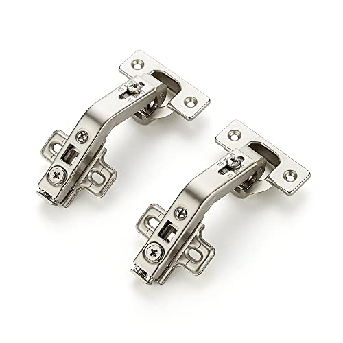 Ravinte 1 Pair 2 Pack Kitchen Cabinet Hinges, 135 Degree Kitchen Door Hinges Compatible with Lazy Susan Corner Cupboard，Full Overlay Face Frame Concealed Corner Cabinet Hardware - size: 135 Degree