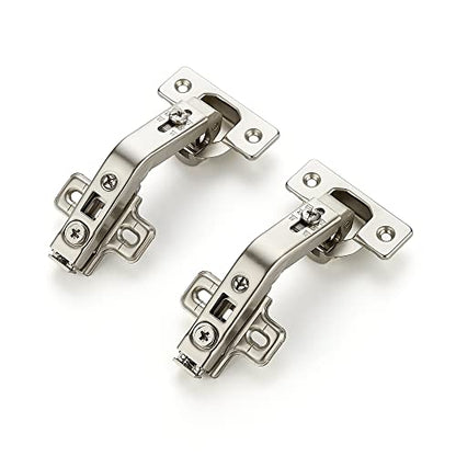 Ravinte 1 Pair 2 Pack Kitchen Cabinet Hinges, 135 Degree Kitchen Door Hinges Compatible with Lazy Susan Corner Cupboard，Full Overlay Face Frame Concealed Corner Cabinet Hardware - size: 135 Degree