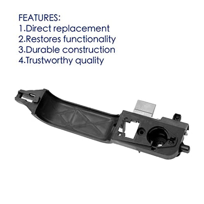 Front Driver Side Exterior Door Handle Reinforcement for Ford Focus 2002 2003 2004 2005 2006 2007,Replace# 81970, 6S4Z5426685C, 6S4Z-5426685-C, Black
