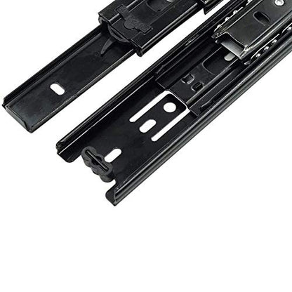 5 Inch Full Extension Drawer Slides Mini Ball Bearing Mount Drawer Slide for Cabinet Short Drawer Slides 1 Pair Black - size: 5 Inch
